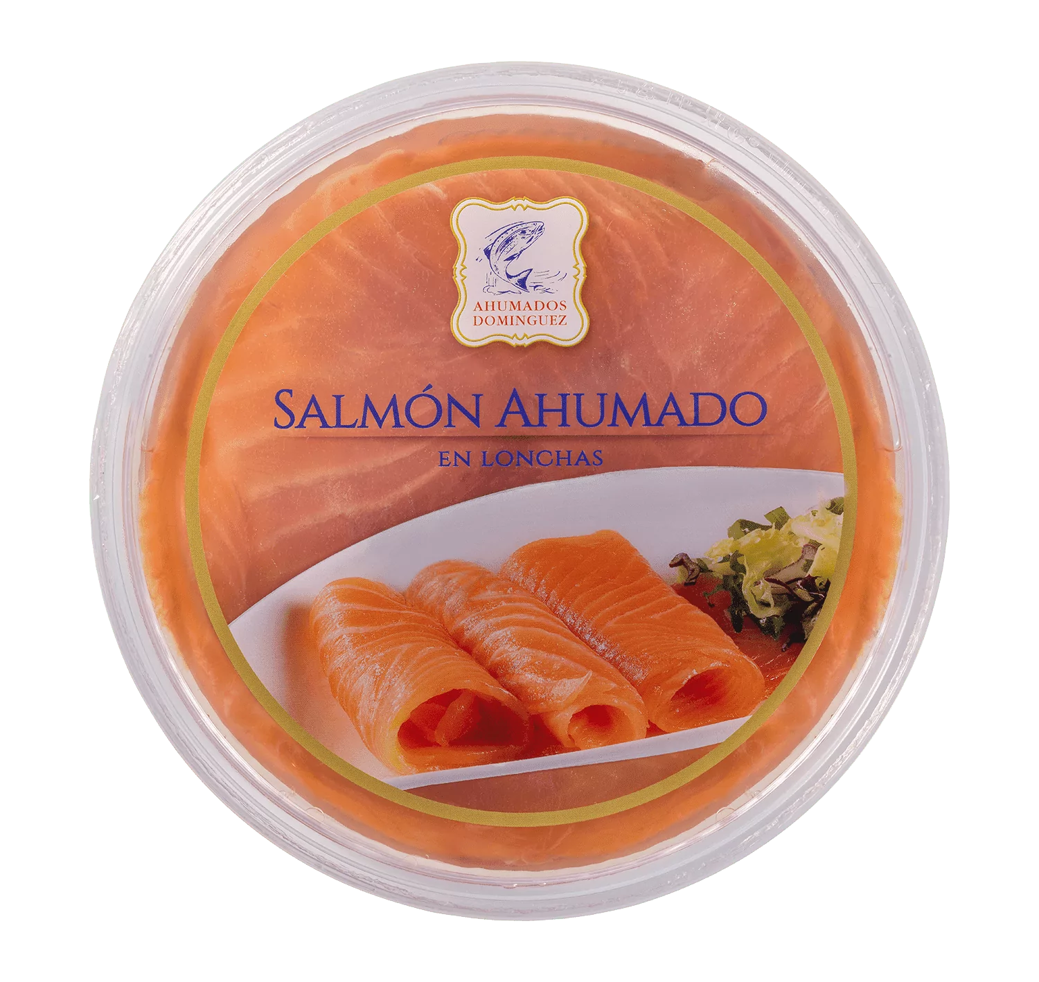 Salmon Ahumado en aceite cortado en lonchas de Ahumados Dominguez