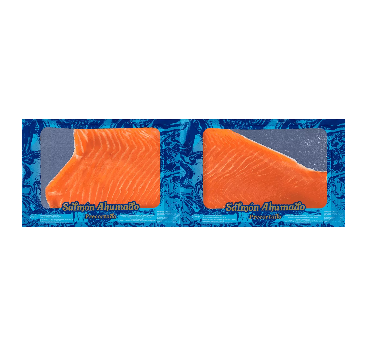 Salmon Ahumado precortado en dos piezas