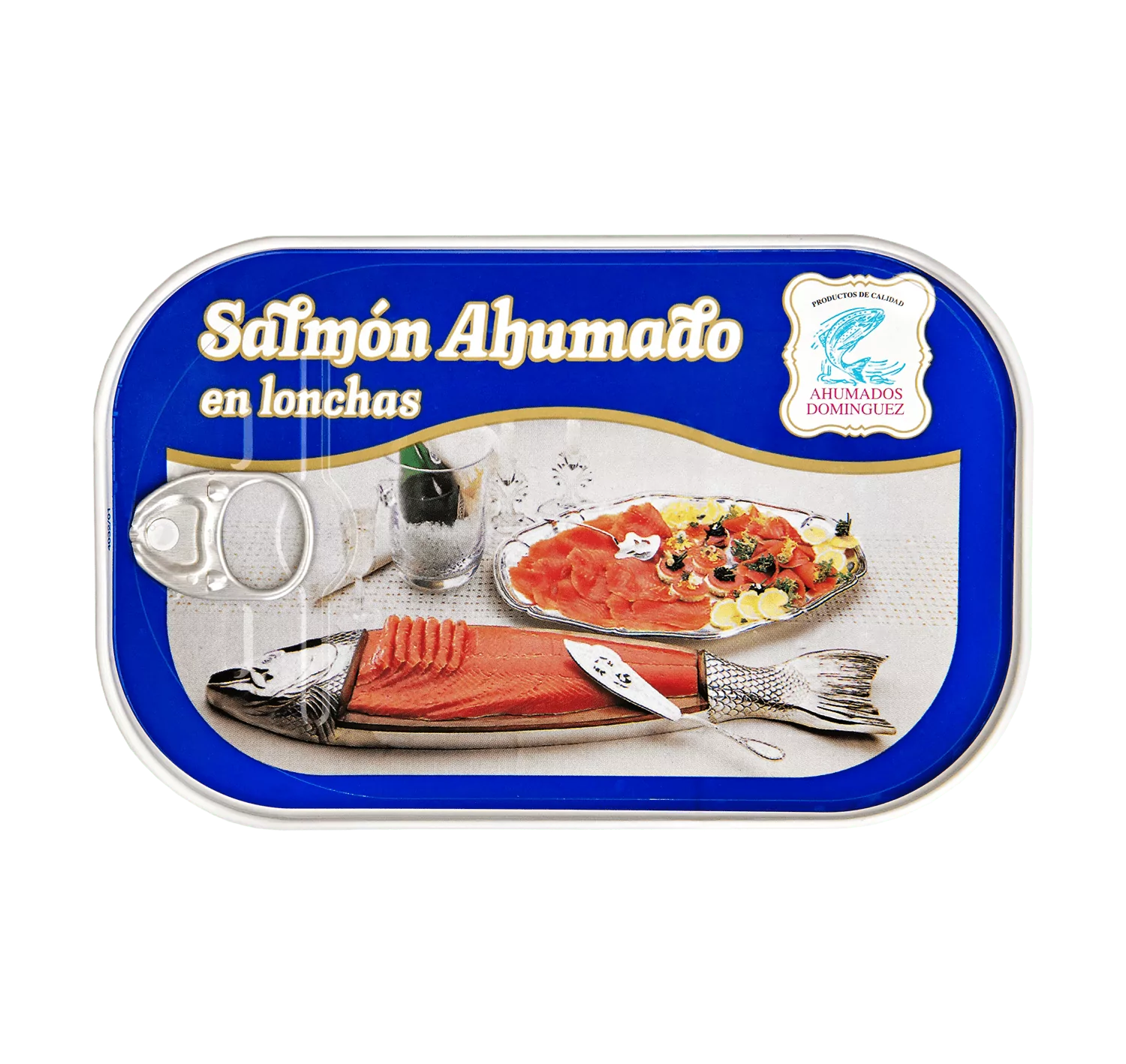 Lata salmon ahumado de Ahumados Dominguez